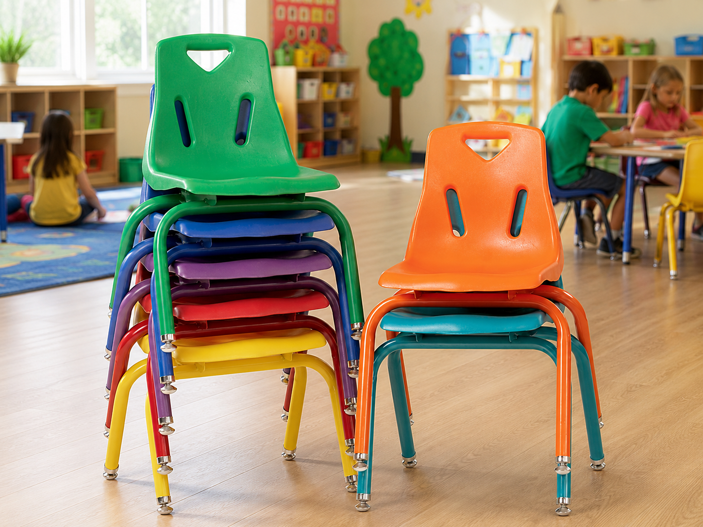 sillas escolares para equipamiento educativo