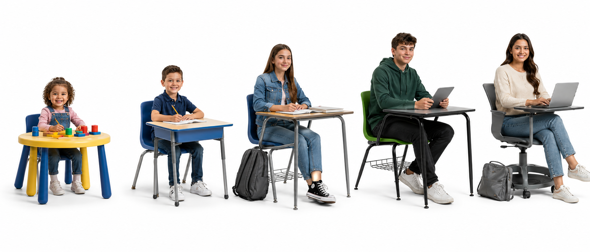 Mobiliario escolar para todos los niveles educativos de México