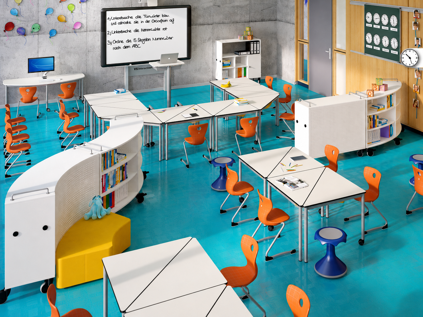 Sillas y pupitres escolares para instituciones educativas